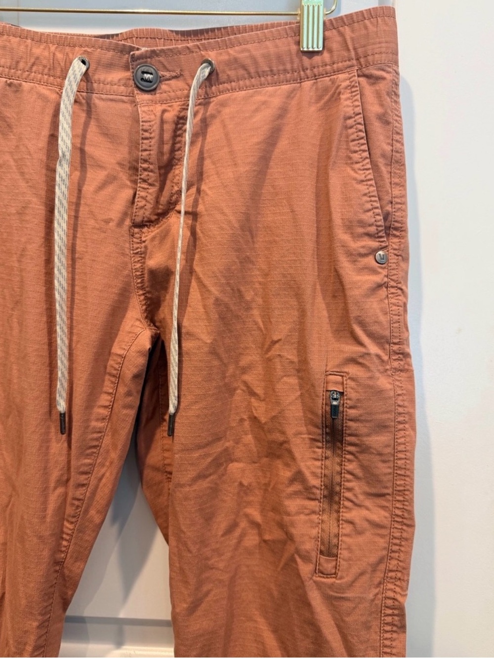 Vuori Ripstop Straight Leg Drawstring Pants - Rust - Picture 5 of 10